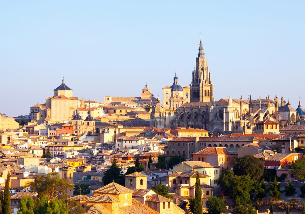 View of old town and Cathedral. Toledo, Spain